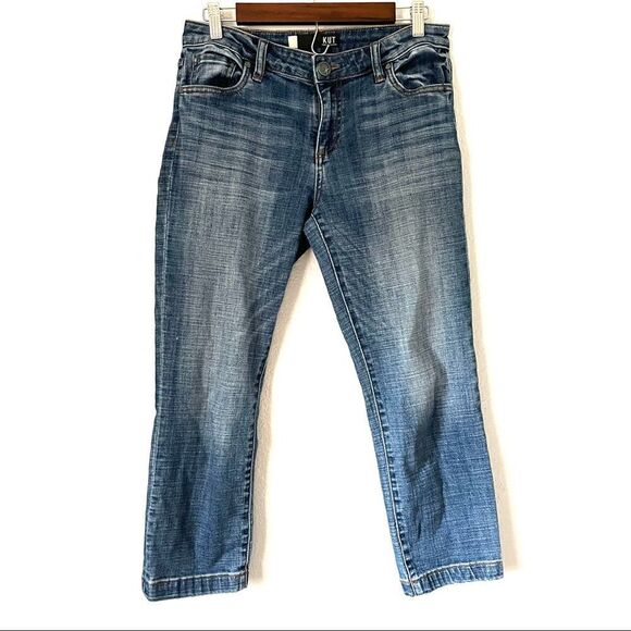 Kut from the Kloth Women’s Lauren Crop Straight Leg Capri Jeans Size 6 - Picture 1 of 10